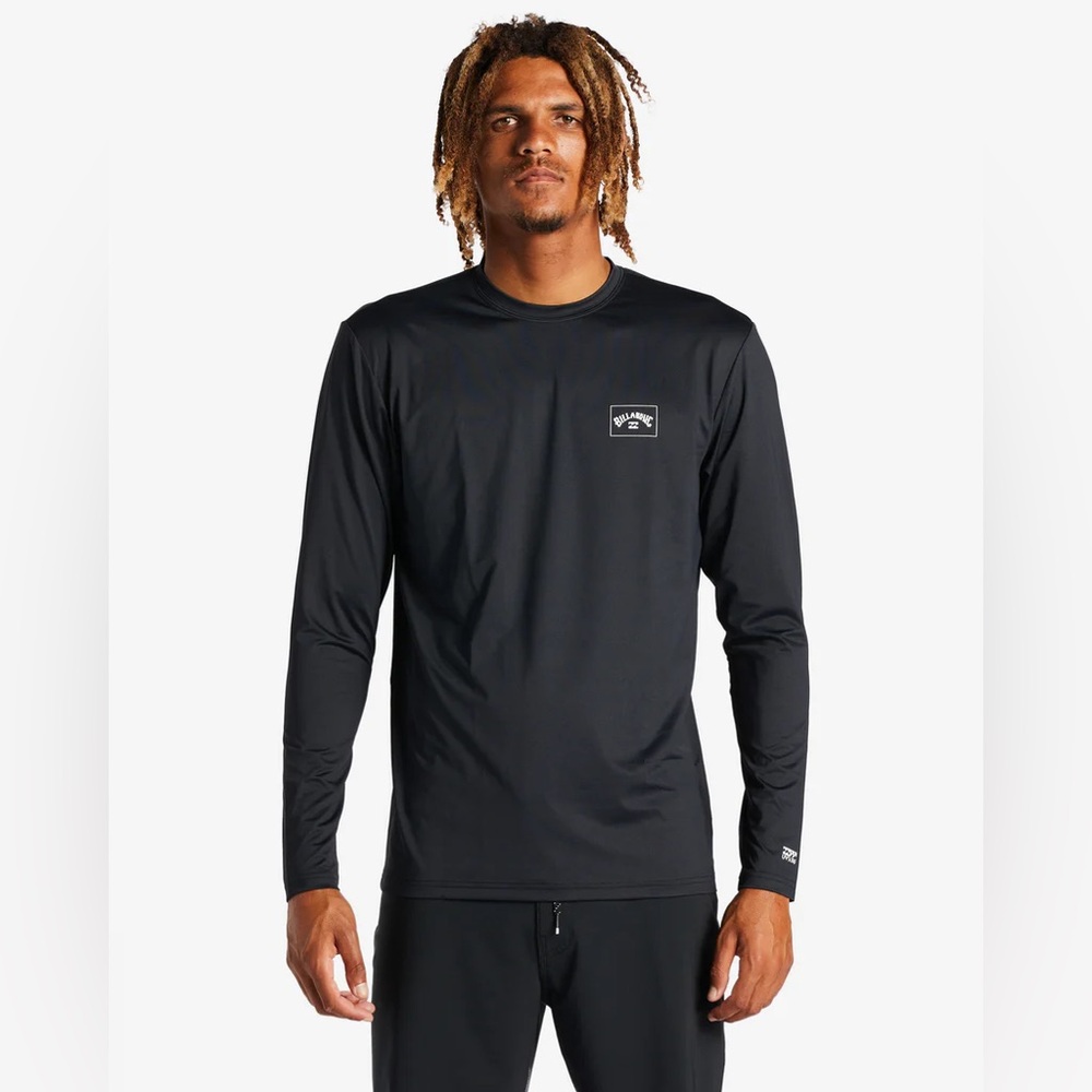 BILLABONG Arch Mesh Upf 50 Long Sleeve Surf Tee Loose Fit Size Small‎ EUC